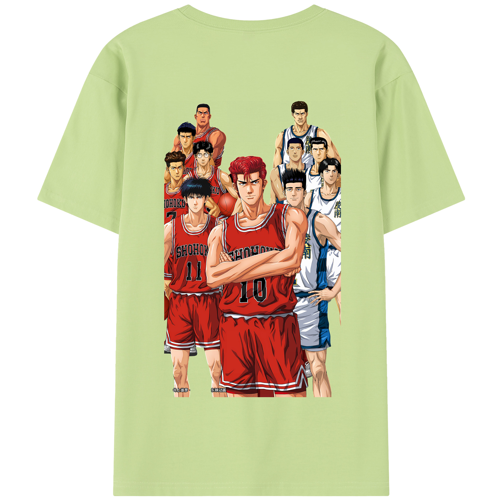 SLAM DUNK／スラムダンク 綿100％半袖Tシャツ（背面プリント）